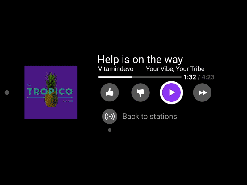Navdy - Music control hud menu ux music music control pandora spotify ui