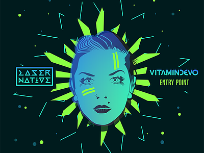 Vitamindevo - Entry Point cover art cover design face illustration design vector artwork vector face vector graphic