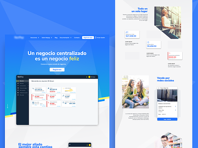 Product page - Web App - Work in progress app blue product showcase web