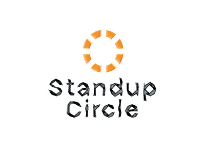 Standup Circle Logo branding design logo