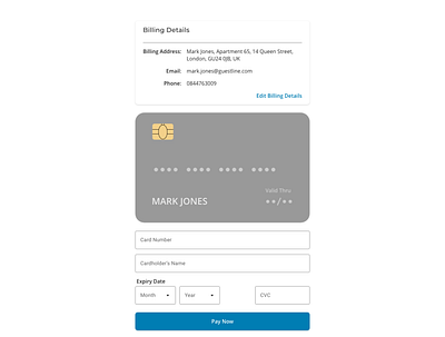 Card Payment page