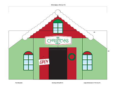 Christmas Pageant Set Design christmas christmas shop pageant play set design theater toy shop