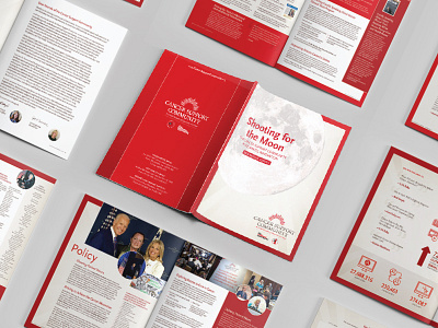 2016 Annual Report - Cancer Support Community annual report cancer financials icons infographics nonprofit publication red spread
