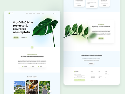 Caromtex - Gardening Company Website Redesign branding design figma gardening graphic design ui ux uxui