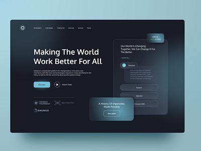 Cardano Landing Page Redesign