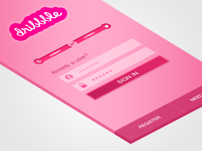 Dribbble Concept iPhone App