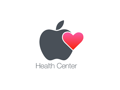 Apple Health Center apple concept logo