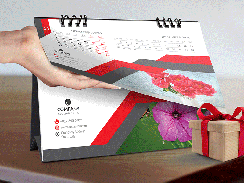 Desk Calendar by M H Rasel on Dribbble