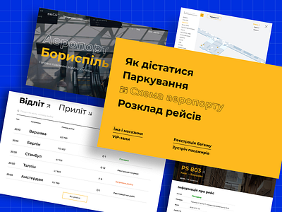 Boryspil Airport website concept