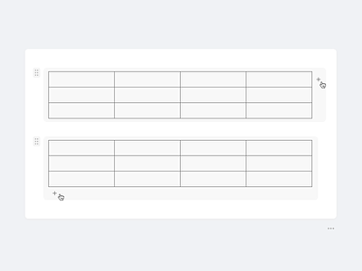 Table data – adding columns and rows product design table table data tables tables ui ui