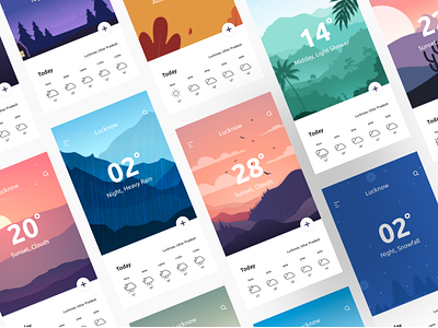 Weather App Cards