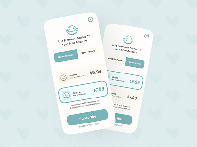 Pricing Screens 030 cute cute ui dailyui030 kawaii pastel plans price table pricing salmanwap subscribe subscription subscriptions table ui design