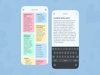 Notes App Concept by Salman Khan on Dribbble