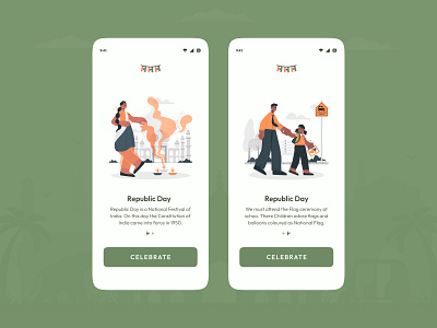 Republic Day Onboarding Screens