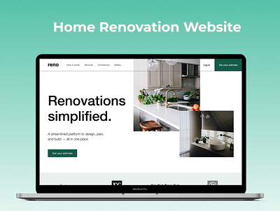 🏠 Home Renovation Website Design adobe xd beautiful branding design figma graphic design illustration ui ui designer ux ux designer web design website