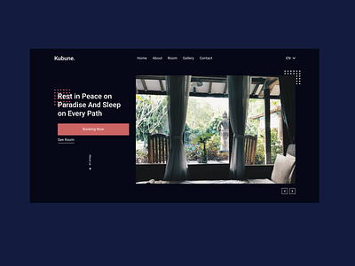 Kubune - Villa Landing Page design real estate ui ux villa web design