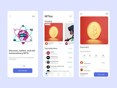 NFTea - NFT marketplace app