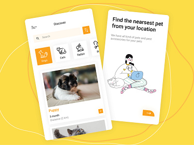 Find Pets App Design ui