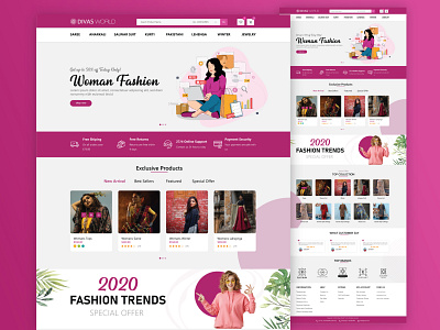 Women's Fashion Landing Page