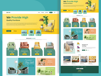 Furniture Shop Landing Page