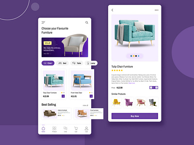 Furniture Shop App Design