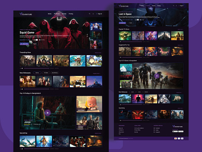 Movie landing page