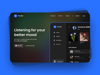 Music Player Landing Page