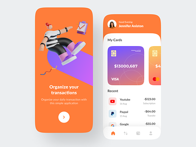 Dowet - Wallet Transactions App app clean dana design dompet e wallet explorations finance gopay minimal mobile ovo paypal ui ux wallet