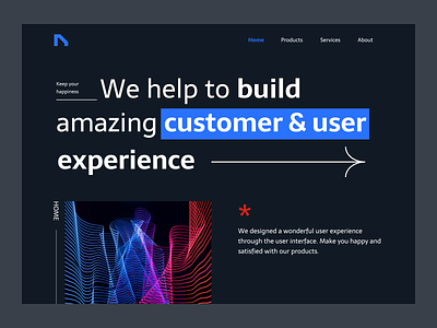 Swiss Layout Landing Page