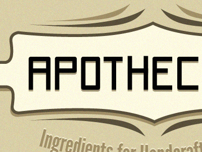 Apothe... Logo brown logo vintage