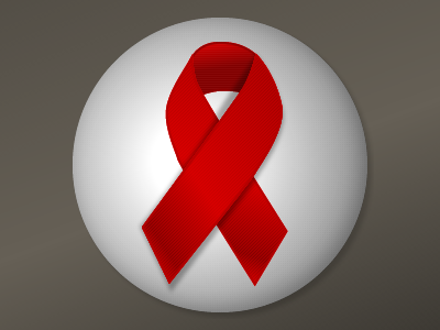 HIV / AIDS Ribbon Icon icon ribbon