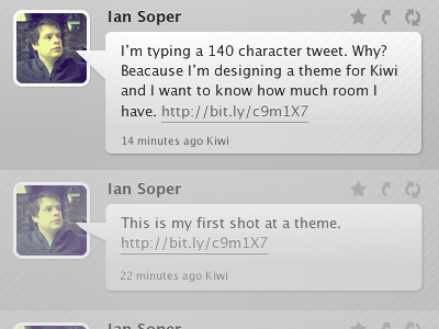 Twitter/Kiwi Theme kiwi theme twitter ui