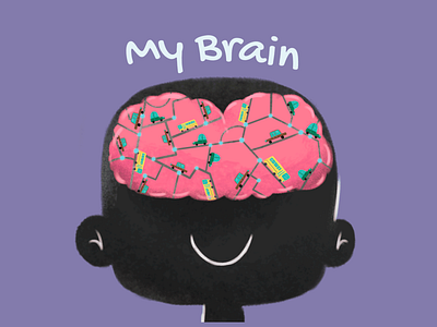 What's inside our brain? cars cerebro illustration