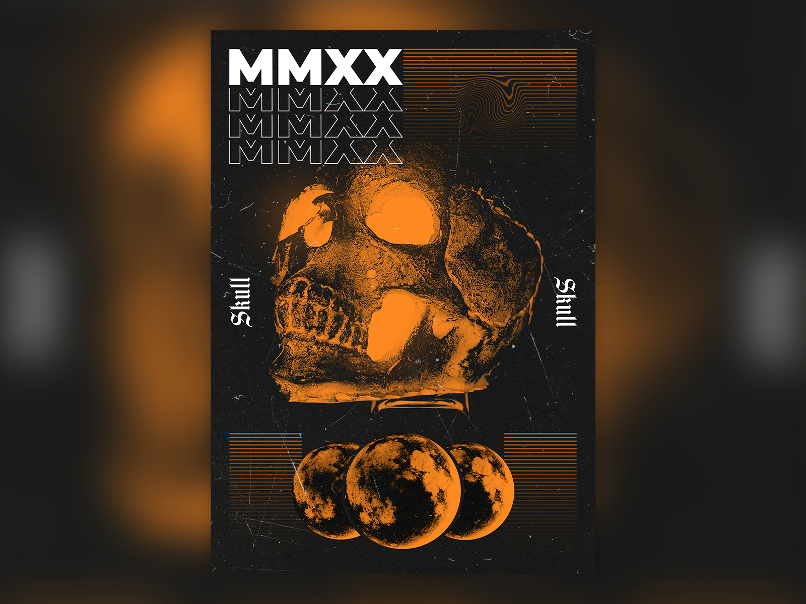 Skull Poster By Rafael Santos On Dribbble   Poster 4 4x 