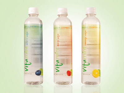 Vitamint Water branding identity packaging