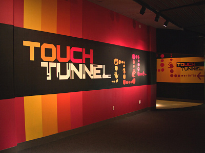 Touch Tunnel exhibit design vinyl