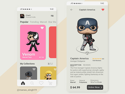 Toy Shop app branding color palette design illustrations illustration marvelous designer mobile ui toyshop ui ui movieticket