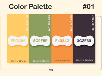 Color palette #01 color color palette color scheme mobile ui
