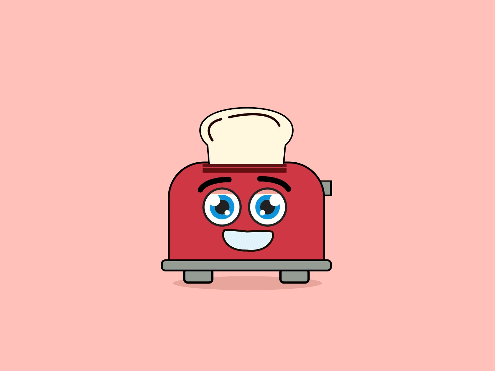 Toaster Burnt My Toast by akriti on Dribbble