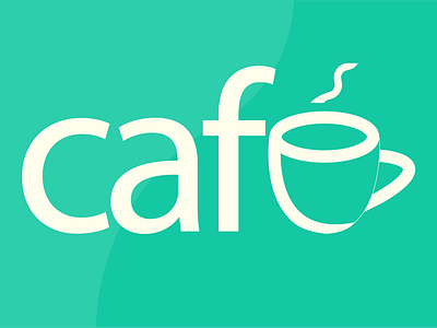 Café Logo Design brand branding branding design cafe café coffee creative design design illustration illustrator logo logotype typogaphy
