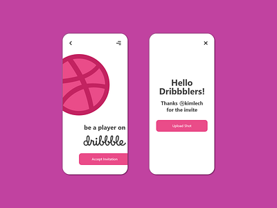 Greetings to Dribbble