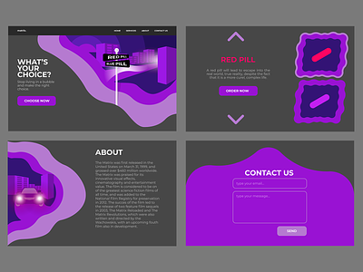 matrix web design branding design illustration illustrator ui ux vector web website