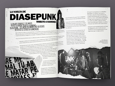 FTR Fanzine editorial design fanzine grunge melian punk uruguay