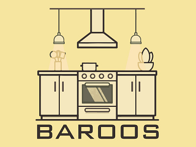 barooos kitchen design icon logo