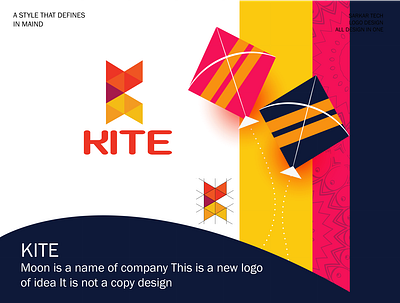 Kite Logo Design App Icon ads banner banner design design fb cover illustration logo logo design logodesign logotype typography vector