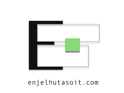 Logo of enjelhutasoit.com app branding design logo logo design logodesign web