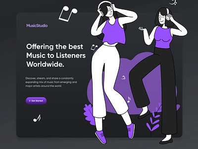 MusicStudio Web landing page