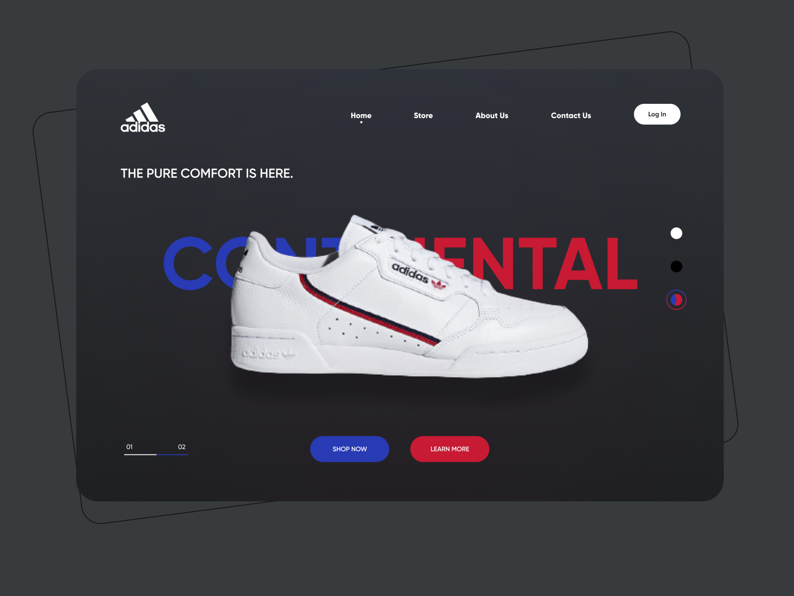Adidas  landing page / UIUX by Shaafi Ahmad 🐉 for ConvrtX on Dribbble