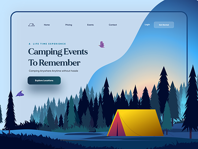 Camping / Adventure / Travel Landing Page