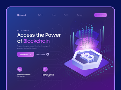 Blockchain Landing Page